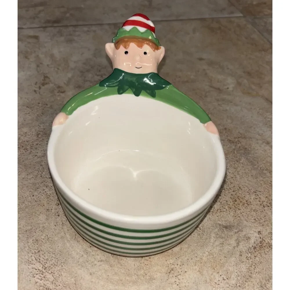 Christmas‎ Elf Nesting Measuring Cups Earthenware Ceramic